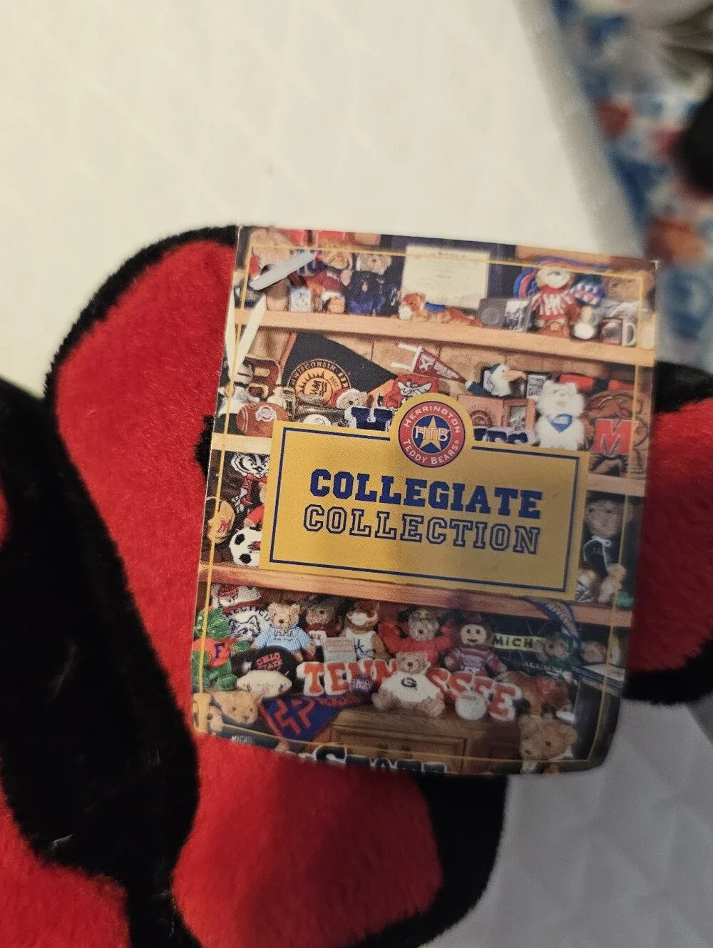 Vintage 2006 Herrington Teddy Bears Georgia Bulldogs Plush Word Block Pillow NWT
